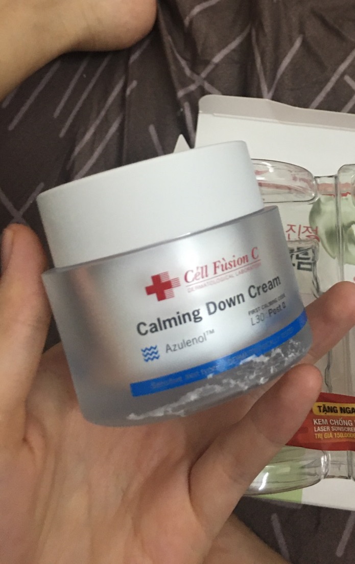 Kem Dưỡng Ẩm Dịu Da Cell Fusion C Calming Down Cream 50ml - Hỗ Trợ Làm Dịu Da Nhạy Cảm, Cấp Nước Chuyên Sâu, Không Bết Dính