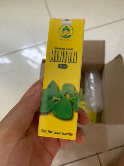 Dầu Húng Chanh Minion - Hỗ Trợ Tăng Cường Sức Đề Kháng Cho Trẻ Em và Người Lớn - Tinh Dầu Thiên Nhiên Giúp Phục Hồi Sức Khỏe