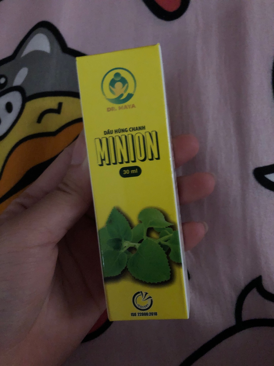 Dầu Húng Chanh Minion - Hỗ Trợ Tăng Cường Sức Đề Kháng Cho Trẻ Em và Người Lớn - Tinh Dầu Thiên Nhiên Giúp Phục Hồi Sức Khỏe