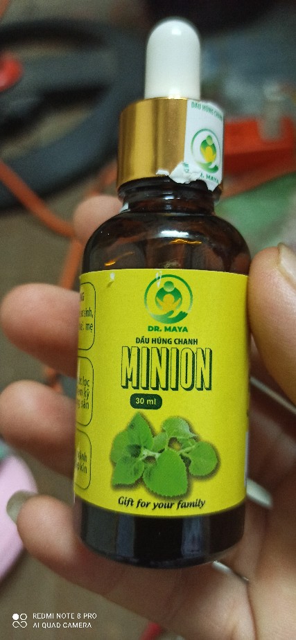 Dầu Húng Chanh Minion - Hỗ Trợ Tăng Cường Sức Đề Kháng Cho Trẻ Em và Người Lớn - Tinh Dầu Thiên Nhiên Giúp Phục Hồi Sức Khỏe