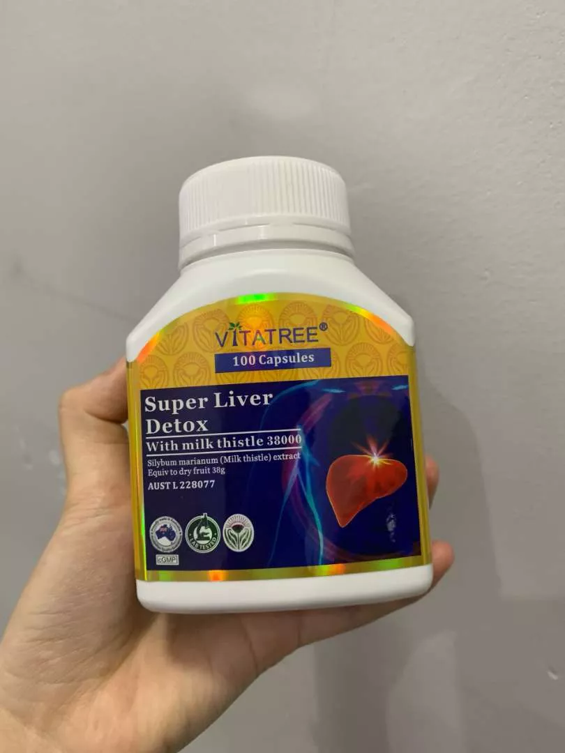 Viên Uống Vitatree Super Liver Detox - Hỗ Trợ Cải Thiện Chức Năng Gan, Detox Tự Nhiên, 100 Viên Nhập Khẩu Úc