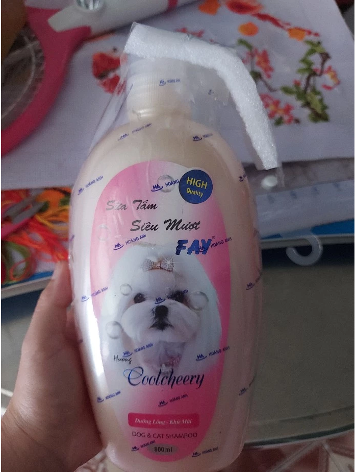 Sữa Tắm Fay Siêu Mượt Coolcheery Cho Thú Cưng - Chăm Sóc Da Lông Chó Mèo, Khử Mùi Hiệu Quả, Hương Thơm Dễ Chịu 300ml/800ml