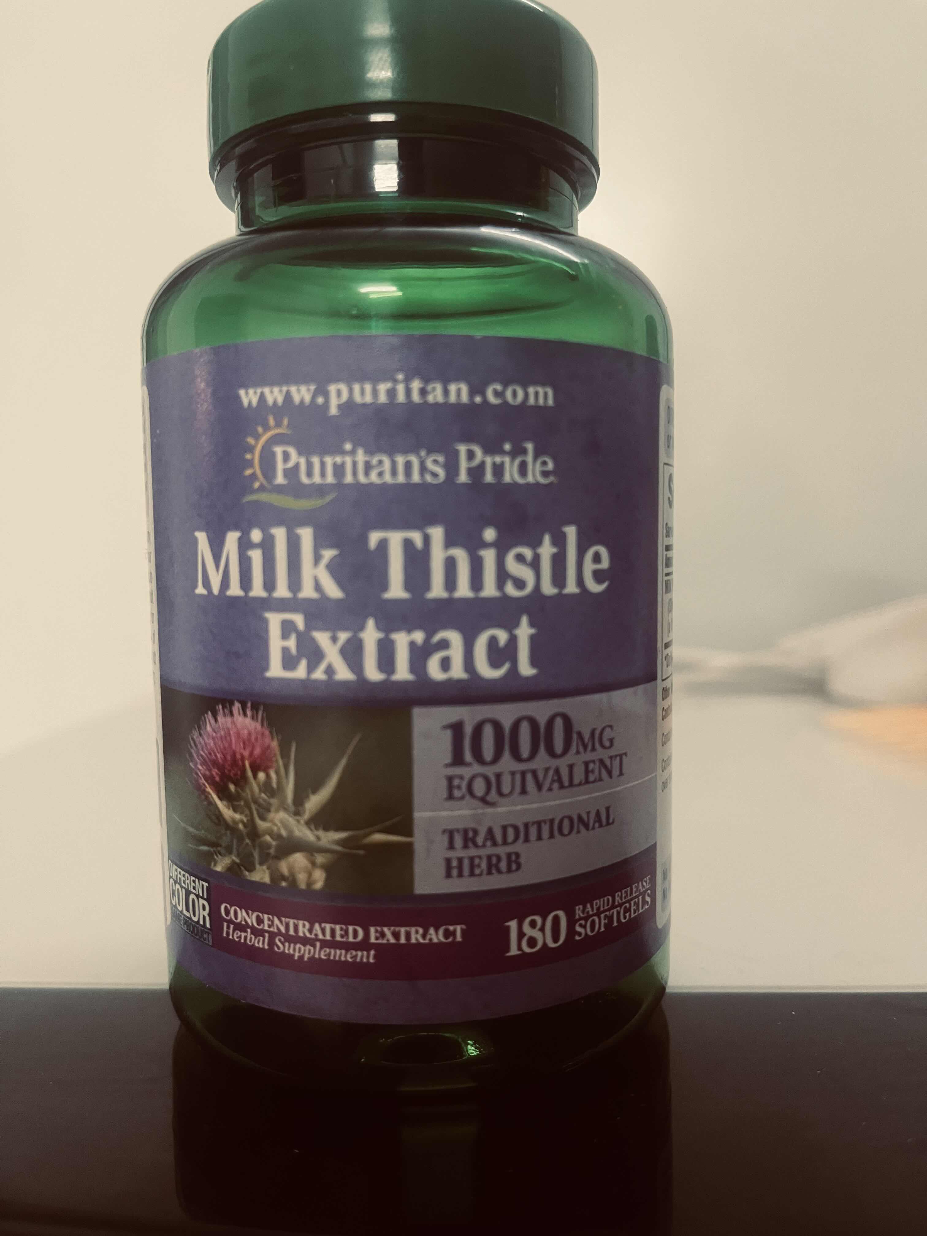 Viên uống Milk Thistle Extract 1000mg Puritan Pride - Hỗ trợ chức năng gan, Giải độc gan tự nhiên, Bổ sung sức khỏe 90 viên