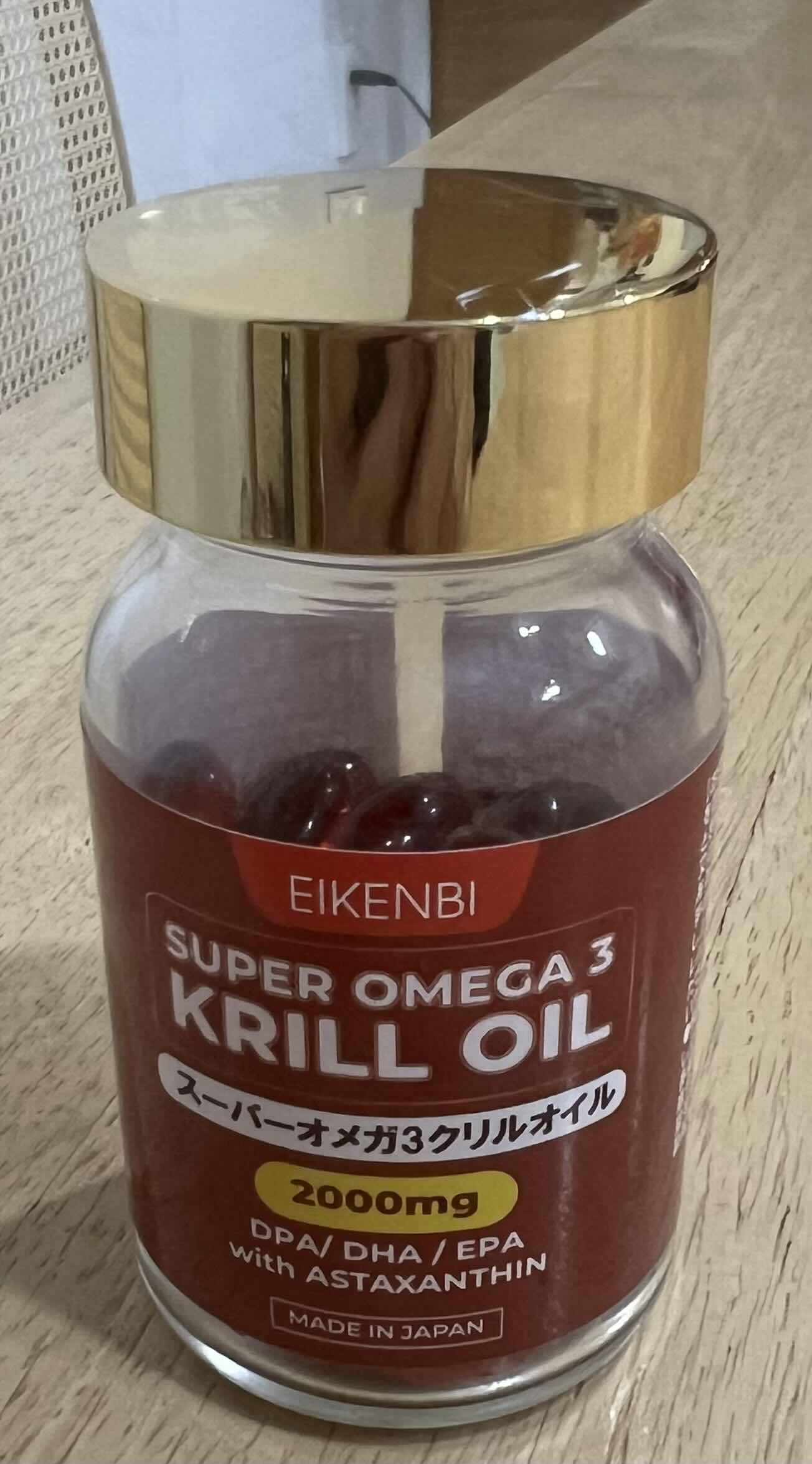 Dầu nhuyễn thể Super Omega 3 Krill Oil 2000mg Eikenbi - Hỗ trợ sức khỏe, đẹp da, tăng cường trí nhớ - 60 viên bổ sung omega 3 cao cấp