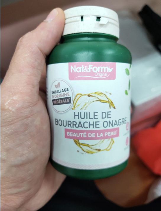 Viên uống tinh dầu hoa anh thảo Nat&Form - Huile De Bourrache Onagre - Hỗ trợ sức khỏe và làm đẹp da cho phụ nữ