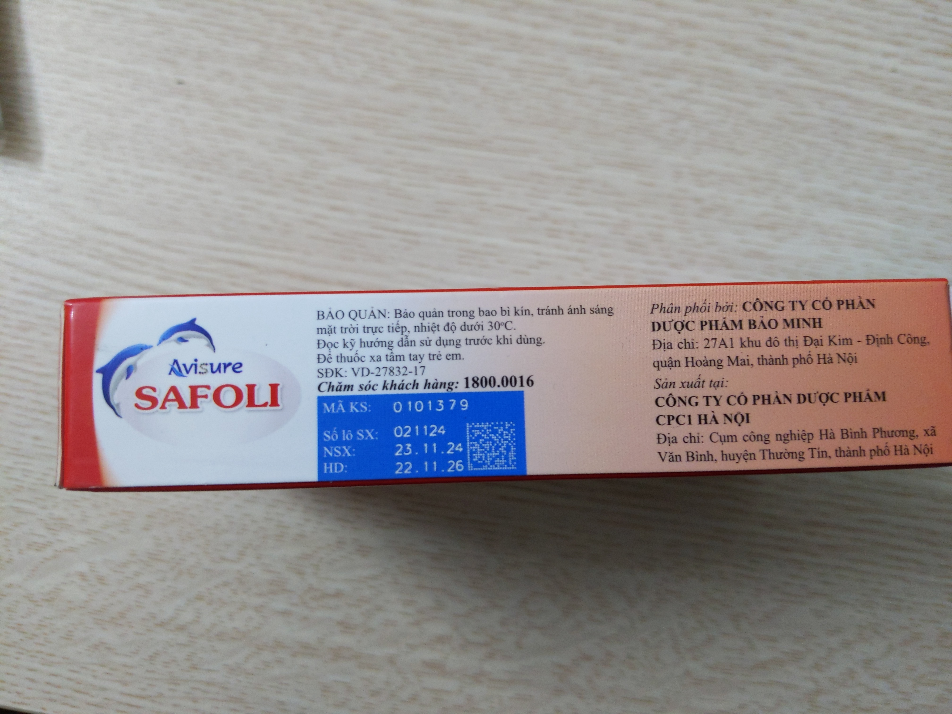 Sắt Safoli Avisure - Bổ sung Sắt và Acid Folic Cho Bà Bầu, Phụ Nữ Sau Sinh và Người Thiếu Máu - Hộp 30 Viên