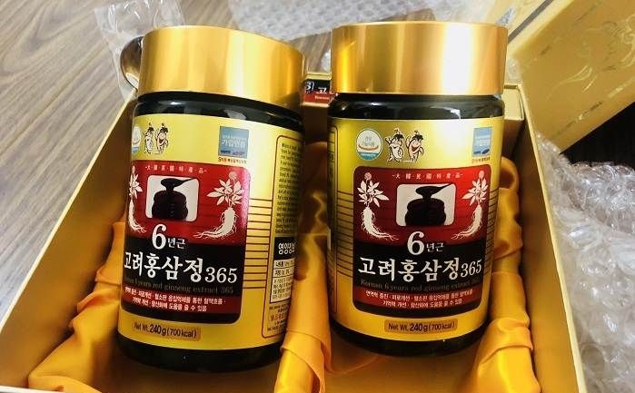 Cao Hồng Sâm 365 Hàn Quốc Chính Hãng - Thực Phẩm Chức Năng Tăng Cường Sức Khỏe, Hỗ Trợ Hồi Phục Sức Đề Kháng - Hộp 2 Lọ