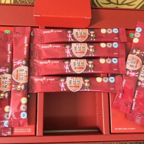 Nước Hồng Sâm Sanga Hàn Quốc Cho Trẻ Em - Hỗ Trợ Tăng Cường Miễn Dịch, Giúp Ăn Ngon, Ngủ Ngon - Hộp 30 Gói 10ml