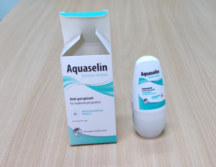 Lăn khử mùi Aquaselin Sensitive Women - Giảm mồ hôi hiệu quả cho nữ, nhẹ dịu, không cồn - 50ml