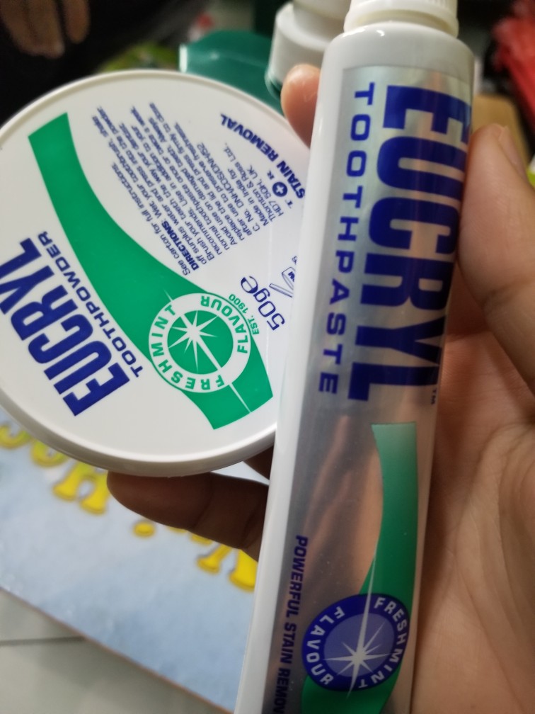 Bột Eucryl Tooth Powder Trắng Răng - Hỗ Trợ Làm Sạch, Bạc Hà, 50g - Sản Phẩm Chính Hãng Từ Anh Quốc