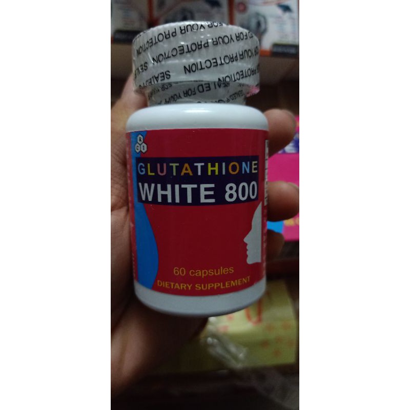 Viên Uống Trắng Da Glutathione White 800 - Hỗ Trợ Làm Sáng Da Từ Bên Trong, Tăng Cường Độ Đàn Hồi và Khỏe Mạnh, Hộp 60 Viên