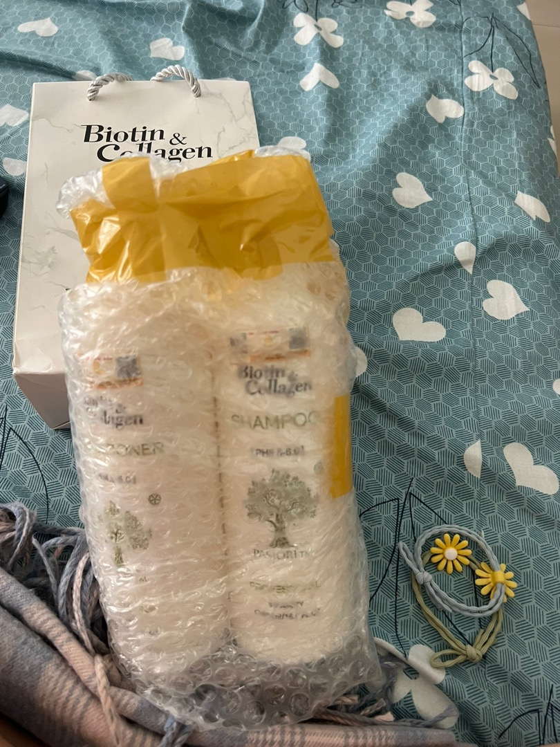 Dầu Gội Xả Suôn Mượt Tóc Biotin & Collagen Vàng - Chăm Sóc Tóc Khô, Phục Hồi Hư Tổn, Giúp Tóc Mềm Mượt, Bóng Đẹp