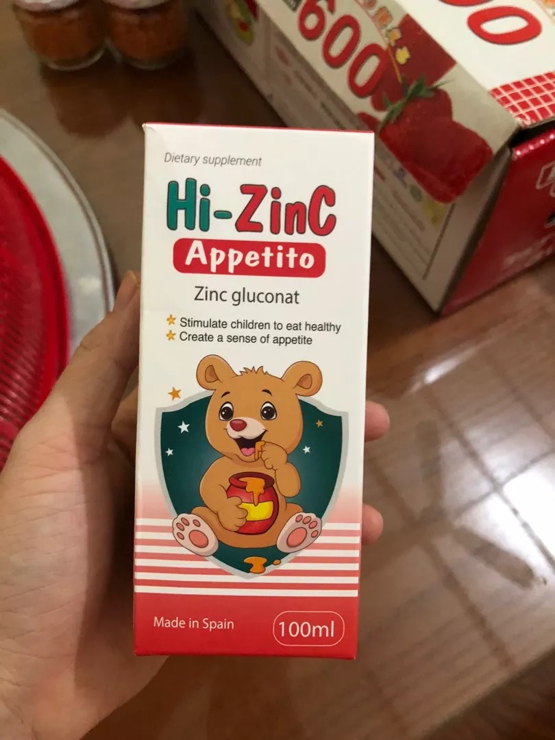 Kẽm Hữu Cơ Cho Bé Hi Zinc Appetito 100ml - Siro Ngon Miệng Tăng Cường Chức Năng Ăn Uống và Phục Hồi Sức Khỏe