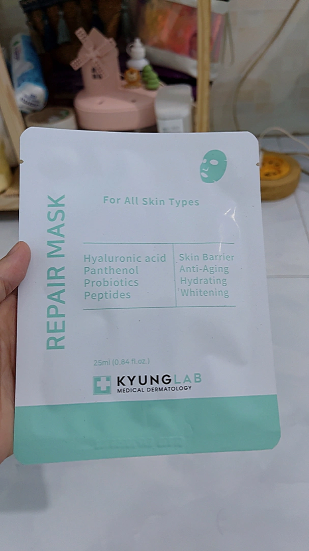 Combo 10 Mặt Nạ Kyung Lab Repair Mask Phục Hồi Da - Chứa HA, Panthenol, Peptides - Dưỡng Ẩm & Cải Thiện Đàn Hồi Da