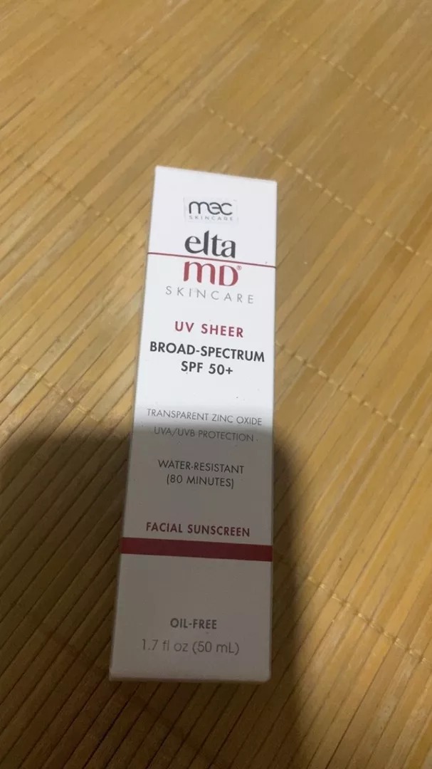 Kem Chống Nắng EltaMD UV Sheer SPF 50+ - Chống Nắng Phổ Rộng Cho Mặt, Hỗ Trợ Chống Nước, Thích Hợp Với Mọi Loại Da