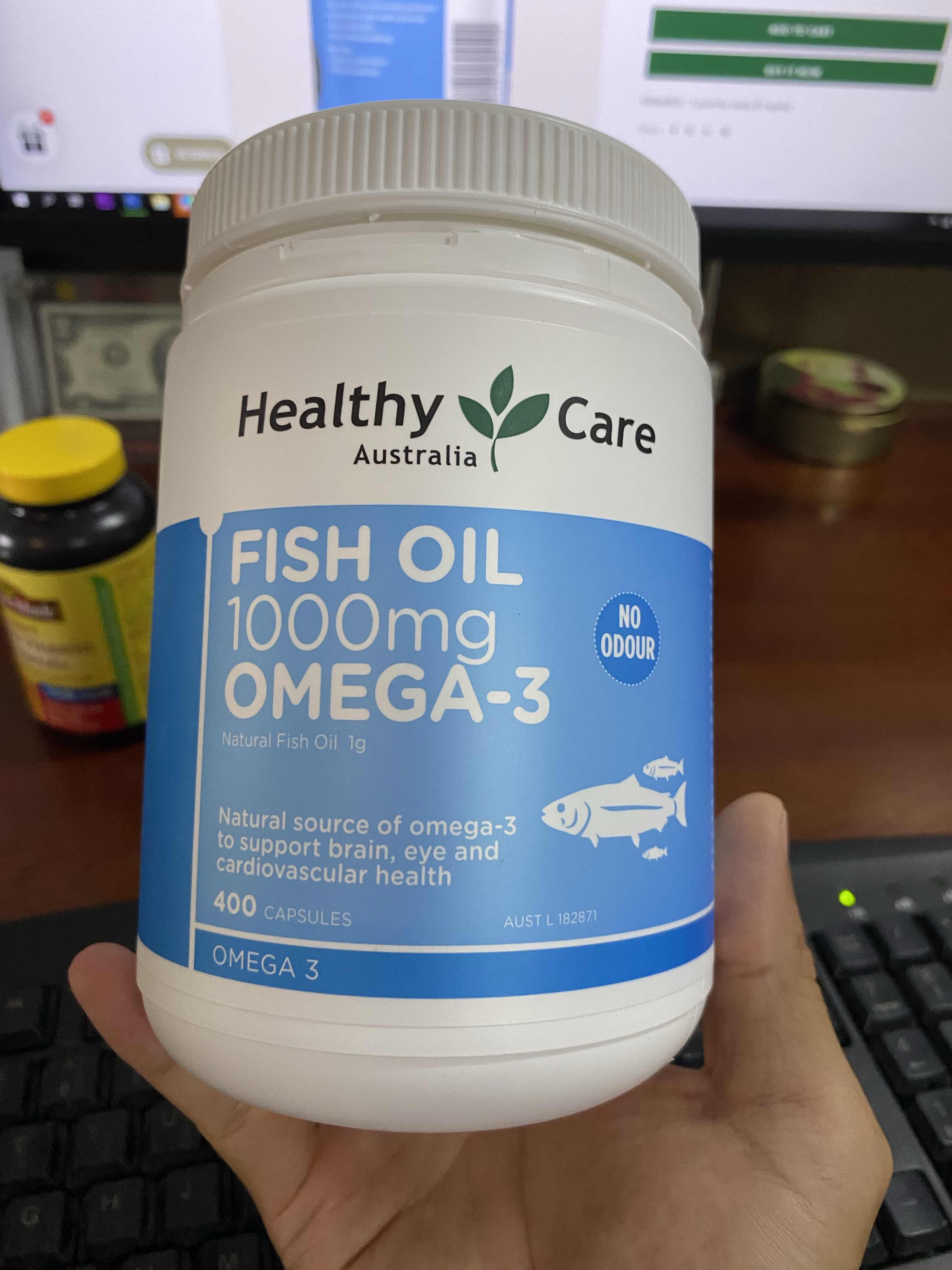 (Hàng nhập khẩu) Dầu cá Omega 3 Healthy Care Fish Oil 1000mg của Úc