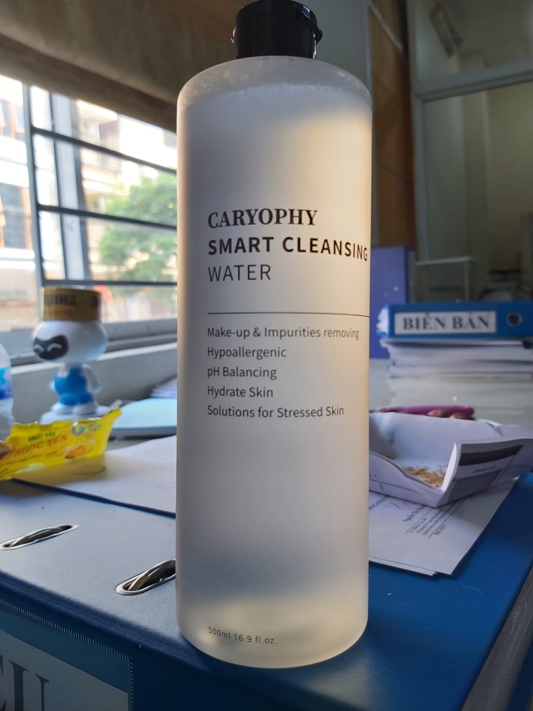 Nước Tẩy Trang Thông Minh Caryophy Smart Cleansing Water - Không Cồn, Dịu Nhẹ, 5 Tính Năng Chăm Sóc Da Cho Da Nhạy Cảm Và Da Mụn