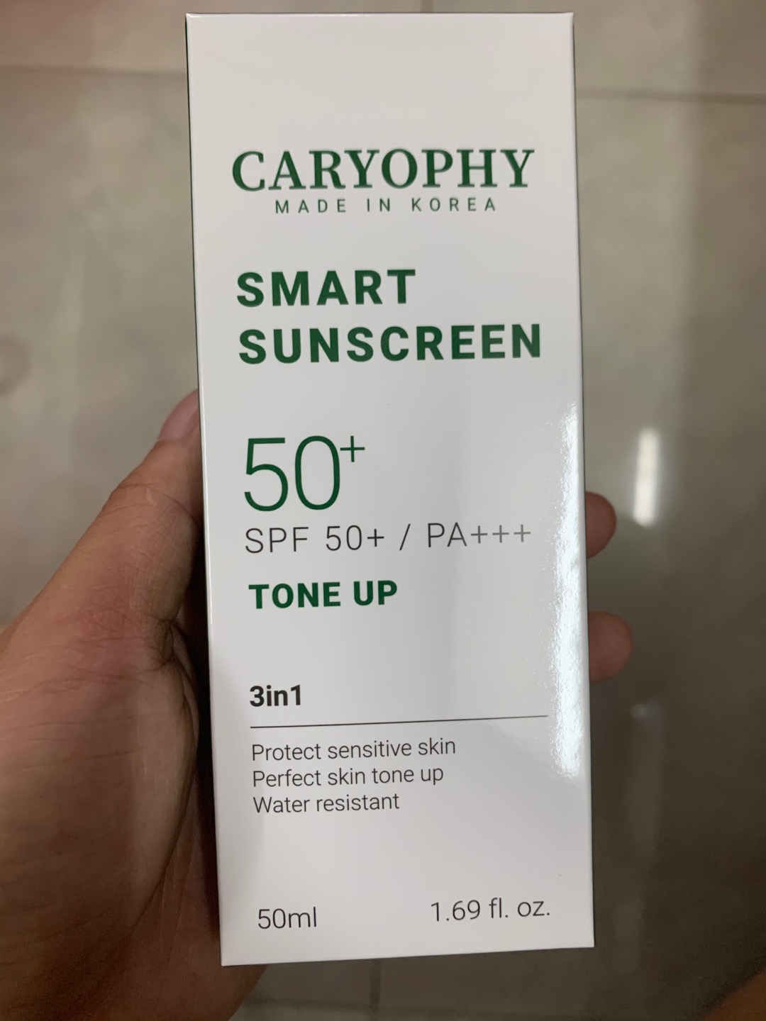 Kem Chống Nắng Nâng Tone Caryophy Smart Sunscreen SPF50+ PA+++ - Bảo Vệ Da, Giảm Mụn, Che Phủ Tự Nhiên, Dung Tích 50ml