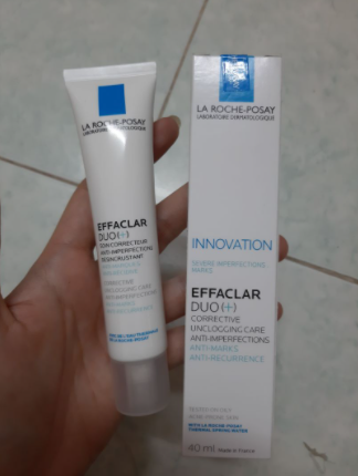 Kem Trị Mụn La Roche Posay Effaclar Duo+ 40ml - Giúp Làm Sạch Da, Ngăn Ngừa Mụn Hiệu Quả Với Niacinamide và LHA