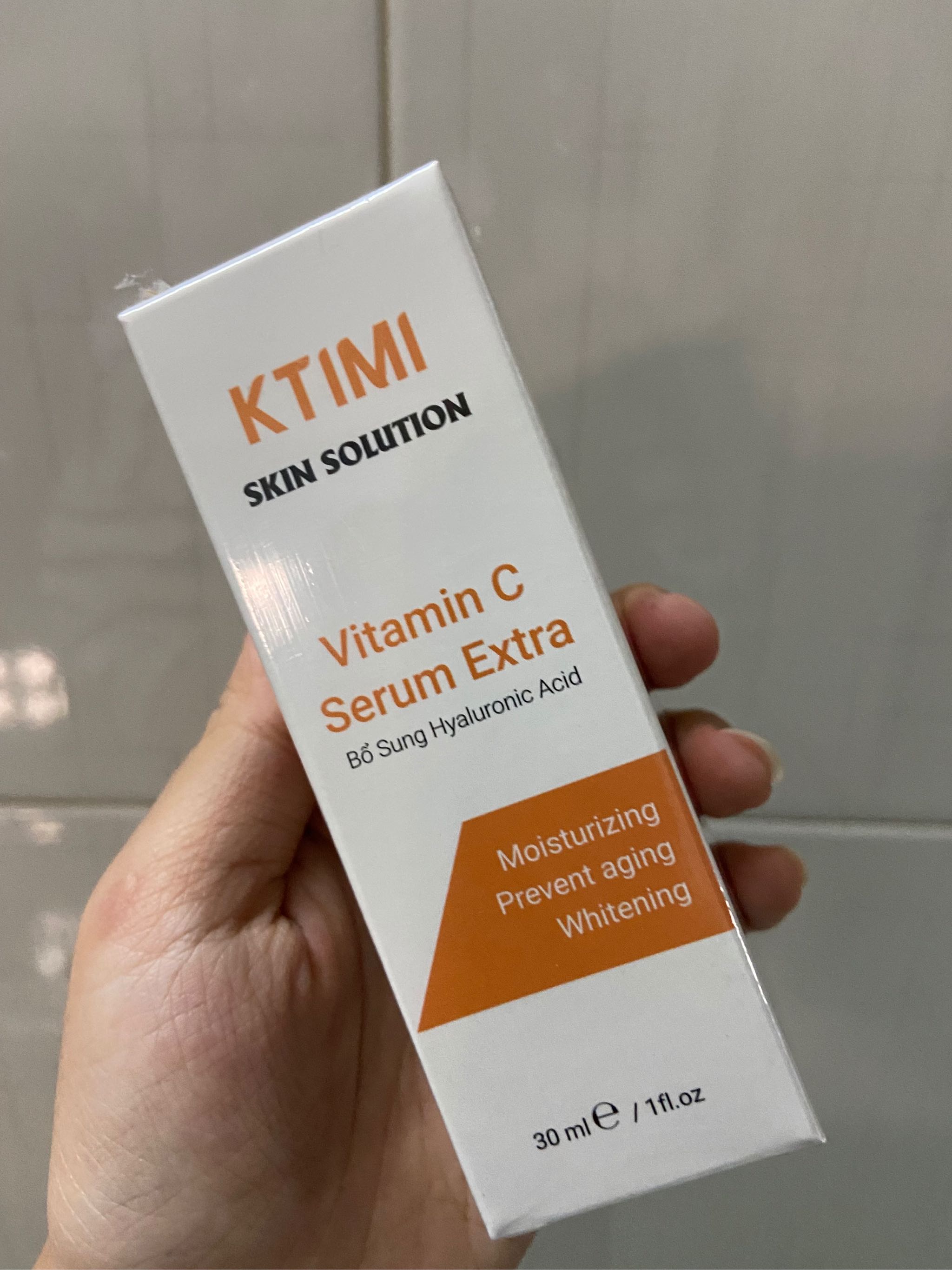 Serum Ktimi Vitamin C Extra - Dưỡng Trắng Da, Chống Lão Hóa, Cung Cấp Độ Ẩm Từ Vitamin C và Sodium Hyaluronate - 30ml