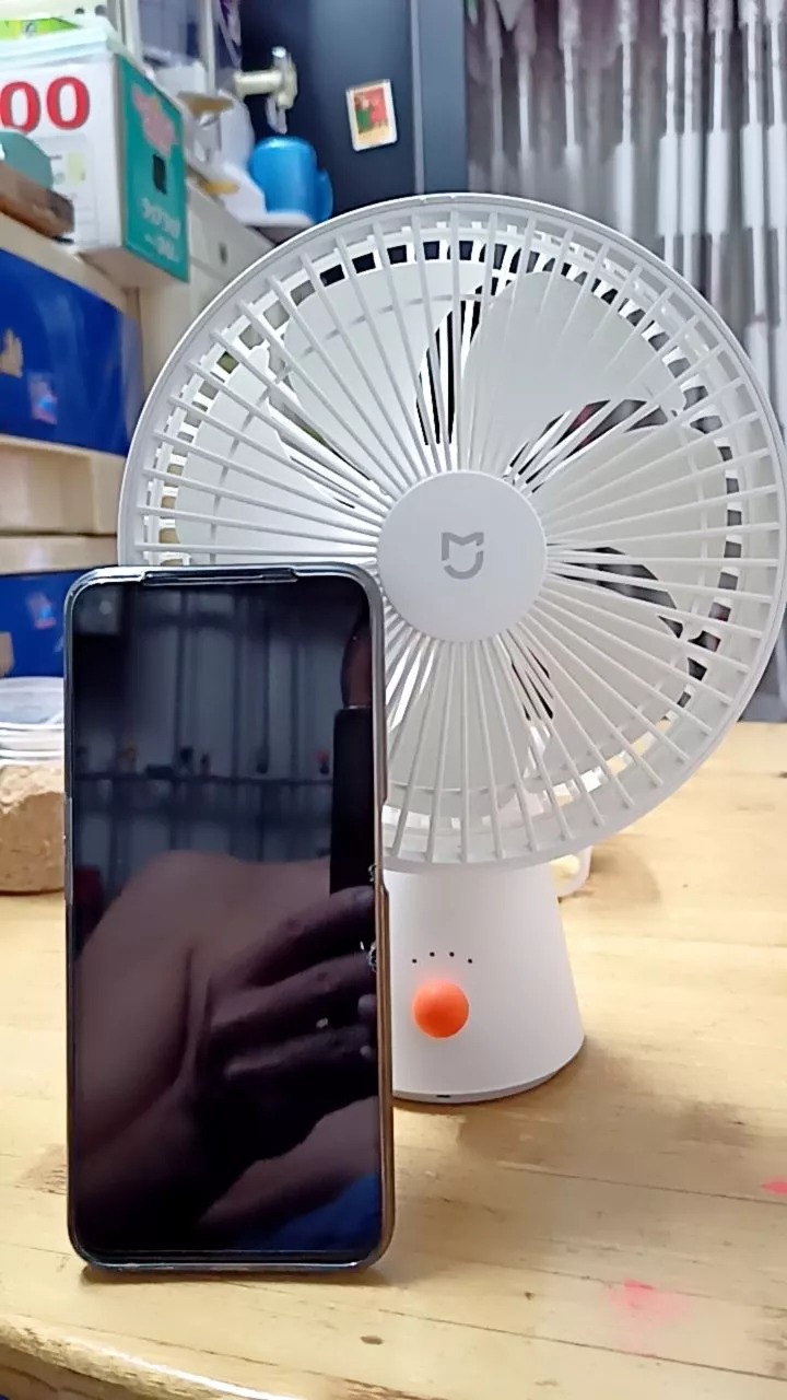 Quạt Tích Điện Mini Để Bàn Xiaomi Mijia ZMYDFS01DM - 4 Tốc Độ Gió, Pin 4000mAh, Thiết Kế Nhỏ Gọn, Động Cơ DC êm ái