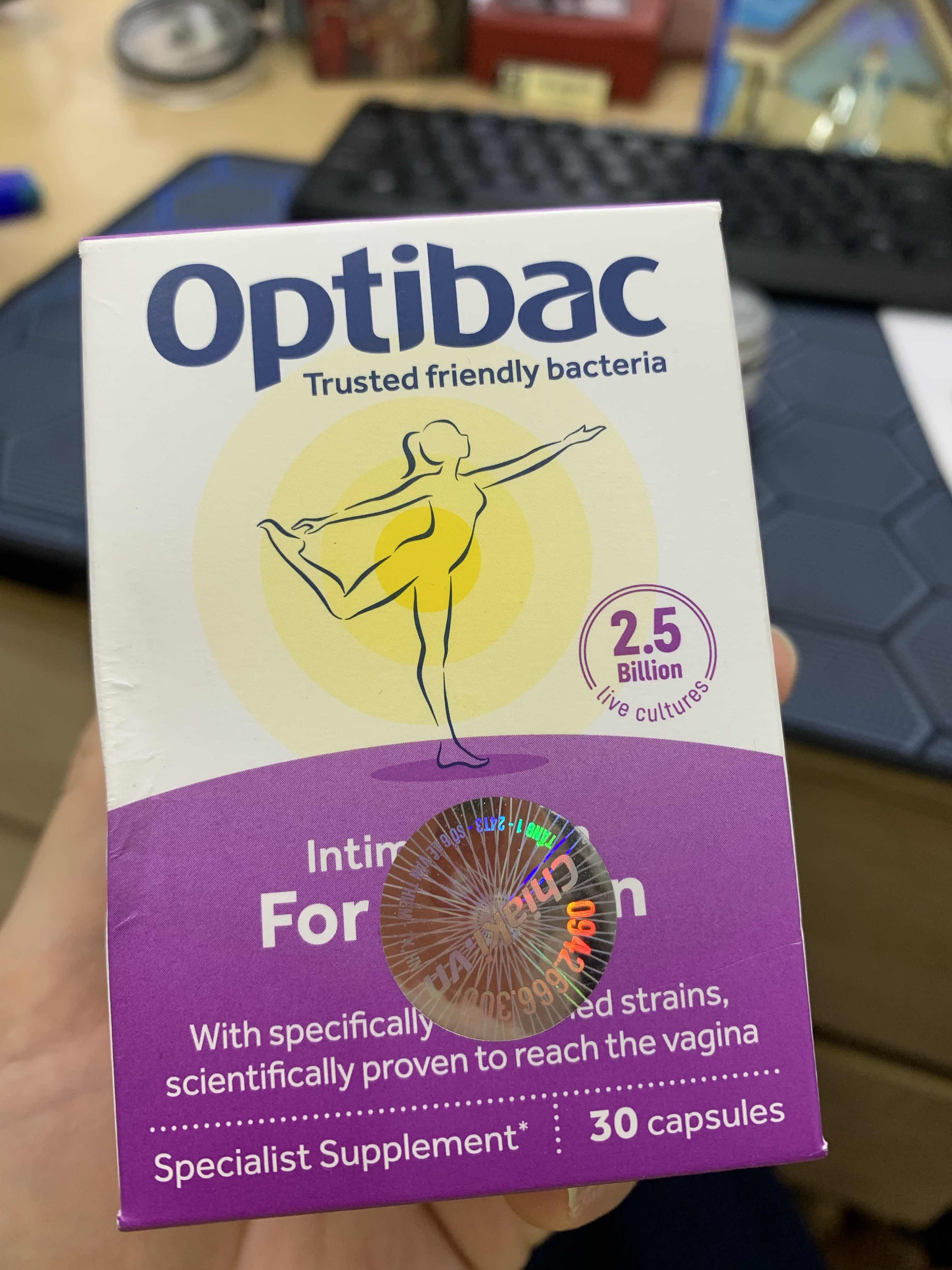 Men Vi Sinh OptiBac Probiotics Tím Chính Hãng Từ Anh - Hỗ Trợ Sức Khỏe Phụ Khoa Cho Nữ