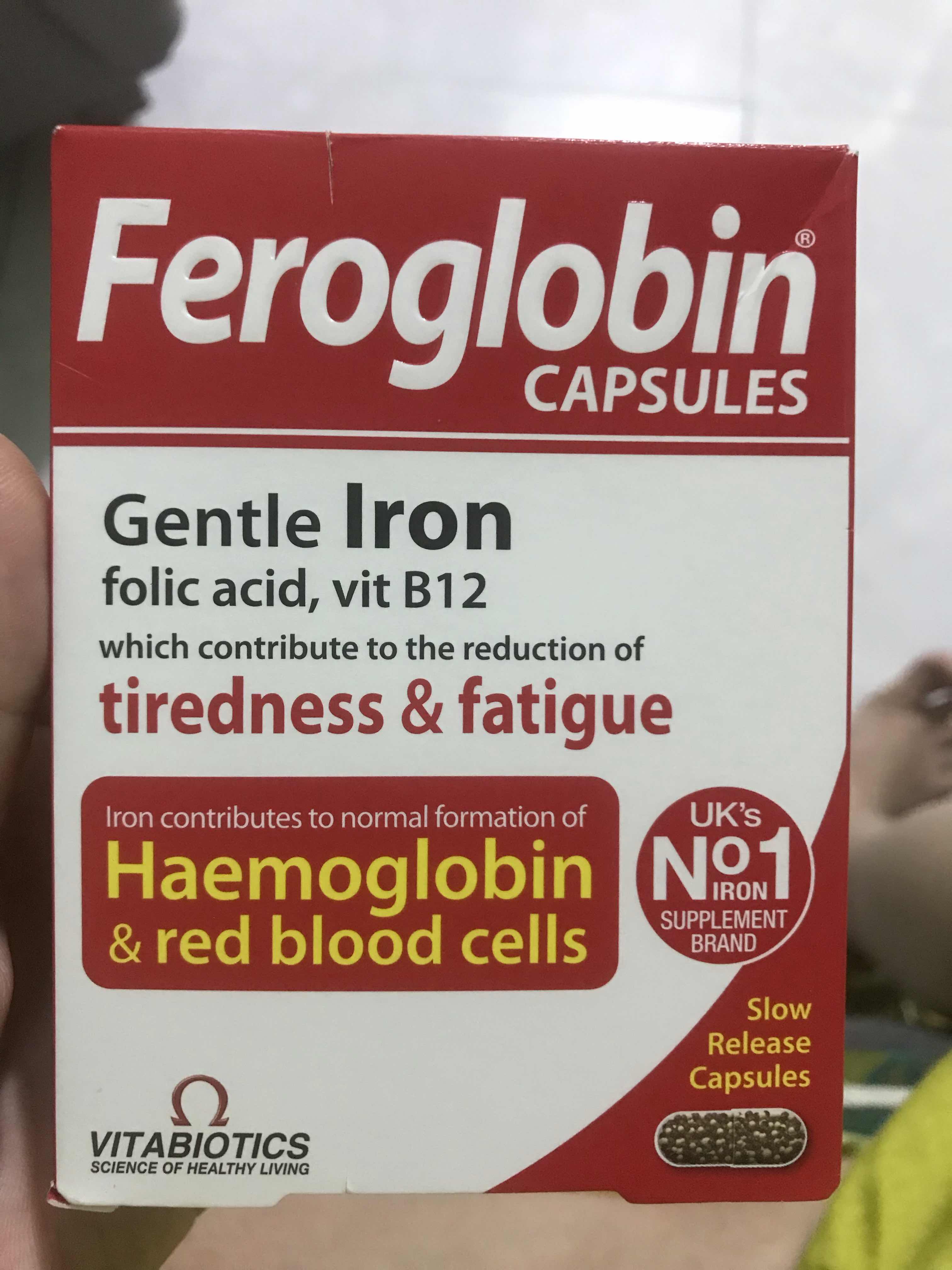 Viên Sắt Feroglobin B12 - Bổ Máu An Toàn, Tăng Cường Sức Khỏe và Khả Năng Hấp Thụ Dinh Dưỡng - Hộp 30 Viên