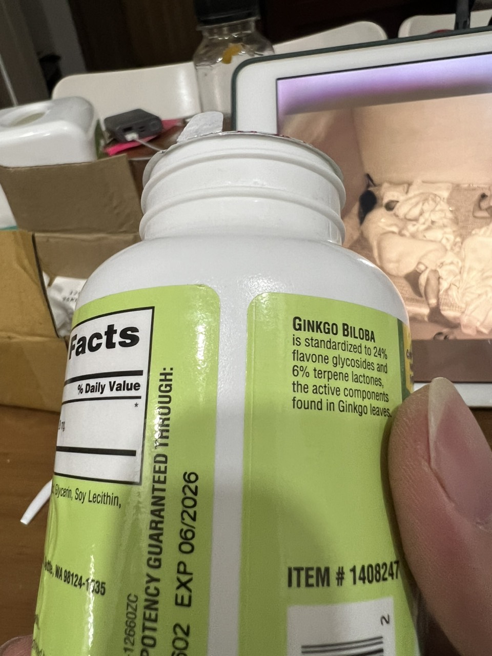 Ginkgo Biloba 120mg Trunature của Mỹ