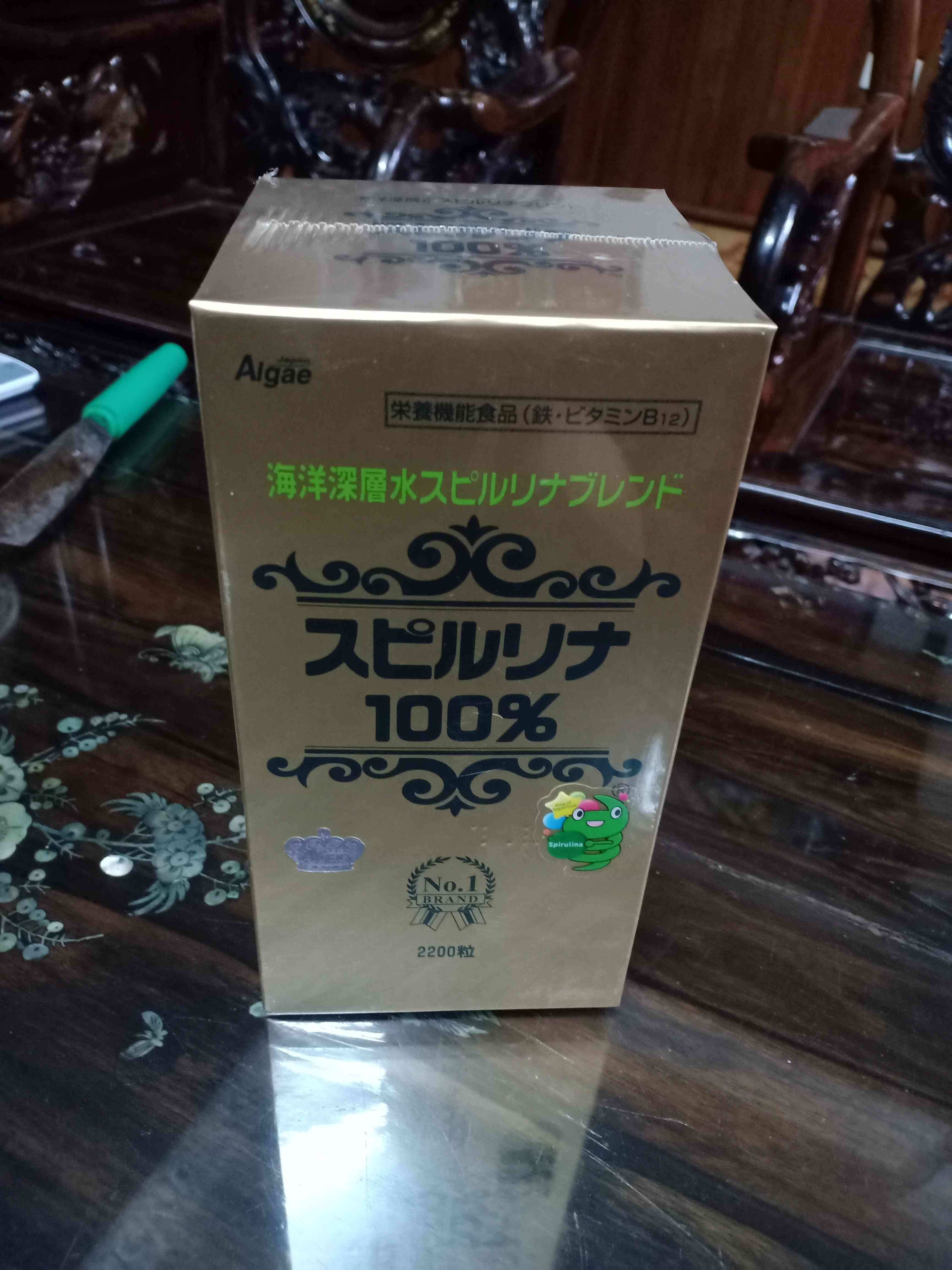 Tảo xoắn Spirulina Nhật Bản 2200 viên - Thực phẩm chức năng dinh dưỡng cao cho sức khỏe, hỗ trợ làm đẹp và tăng cường sức đề kháng