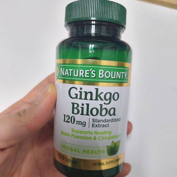 Viên Uống Hỗ Trợ Bổ Não Nature's Bounty Ginkgo Biloba 120mg 100 Viên - Cải Thiện Suy Giảm Trí Nhớ và Lưu Thông Máu
