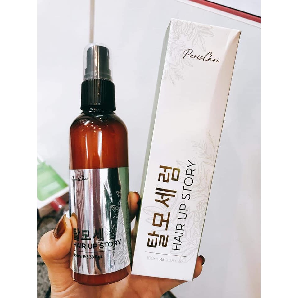 Xịt Mọc Tóc Genie Hair Up Story Paris Choi Hàn Quốc 100ml - Hỗ Trợ Tóc Dày, Chắc Khỏe, Giải Quyết Vấn Đề Tóc Gãy, Rụng