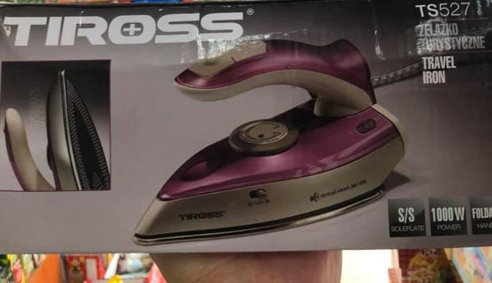 Bàn ủi hơi nước Tiross TS527 1000W - Siêu tốc, chống nhăn, dễ sử dụng, thích hợp cho mọi loại vải