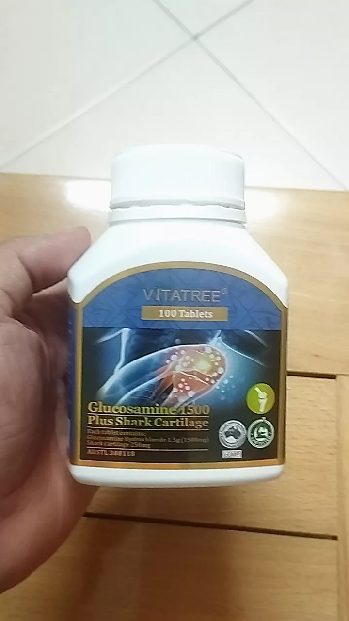 Viên uống Vitatree Glucosamine 1500 Plus Sụn Cá Mập - Hỗ Trợ Khớp Linh Hoạt, Sức Khỏe Xương 100 Viên Úc