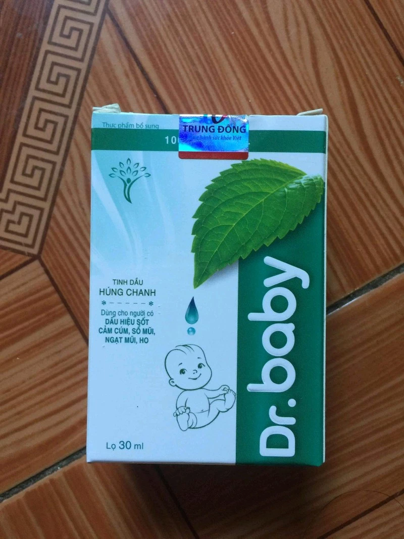 Tinh dầu húng chanh Dr.Baby Chính Hãng (Chai 30ml)