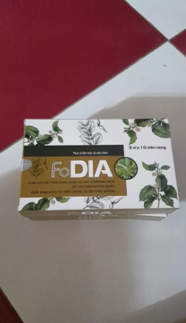 Viên uống hỗ trợ hạ đường huyết FoDIA hộp 30 viên