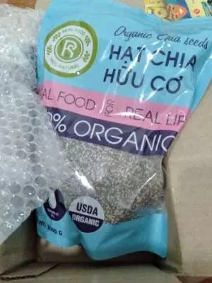 Hạt Chia Hữu Cơ Real Food 1000g - Dinh Dưỡng Tốt Cho Sức Khỏe Tim Mạch, Tiêu Hóa, Hỗ Trợ Giảm Cân, Dùng Nguyên Liệu Nấu Ăn