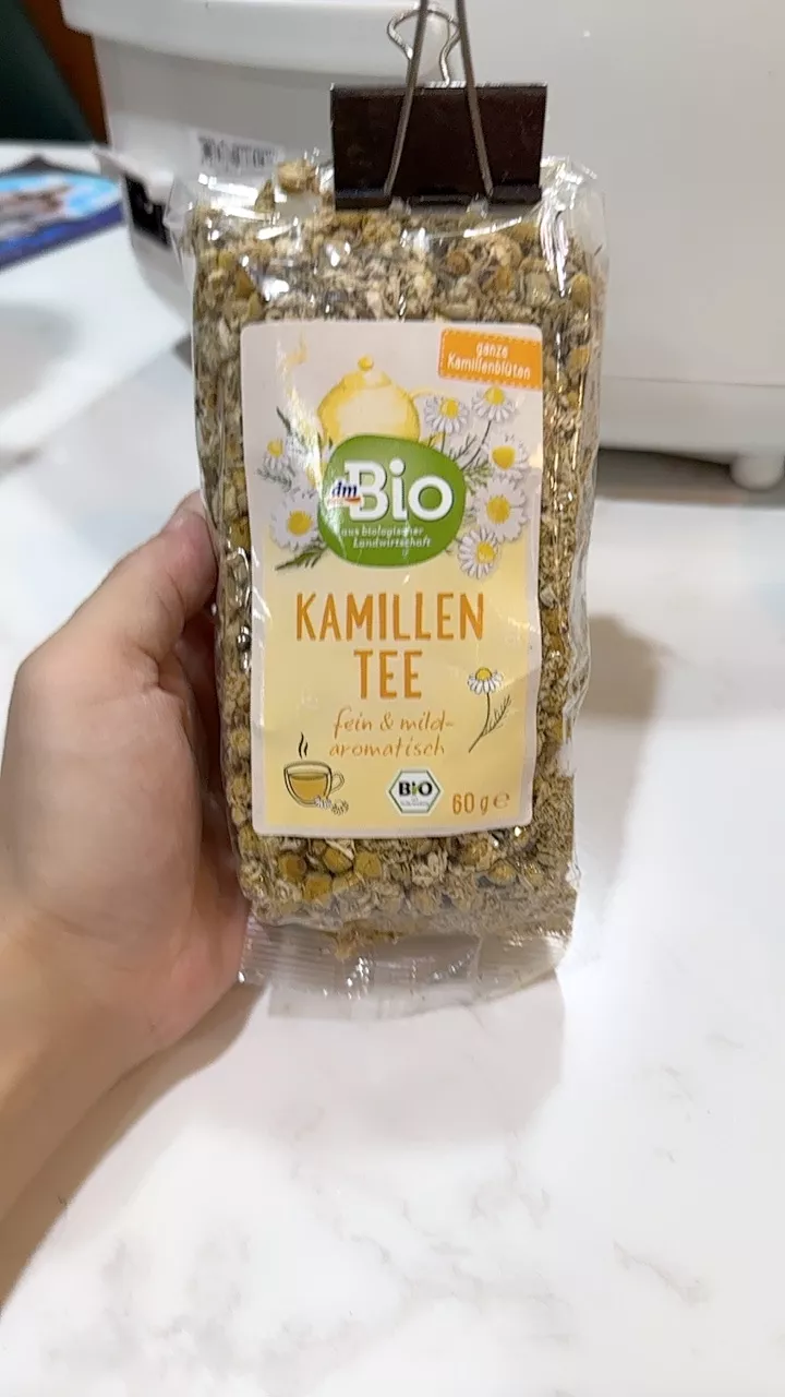 Trà Hoa Cúc Hữu Cơ Nguyên Bông DM Bio Kamillen Tea - Trà Thảo Mộc Tự Nhiên, Giúp Ngủ Ngon và Thanh Lọc Cơ Thể