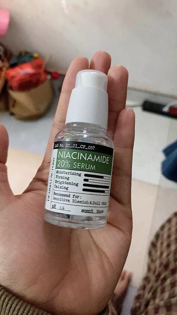 Serum Niacinamide 20% Derma Factory 30ml - Dưỡng Trắng Da, Mờ Thâm, Cấp Ẩm, Làm Mịn Da, Se Khít Lỗ Chân Lông