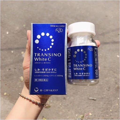 Viên uống Transino White C Clear - Hỗ trợ trắng da, cải thiện nám, tàn nhang hiệu quả, bổ sung Vitamin C và dưỡng chất từ Nhật Bản 120 viên