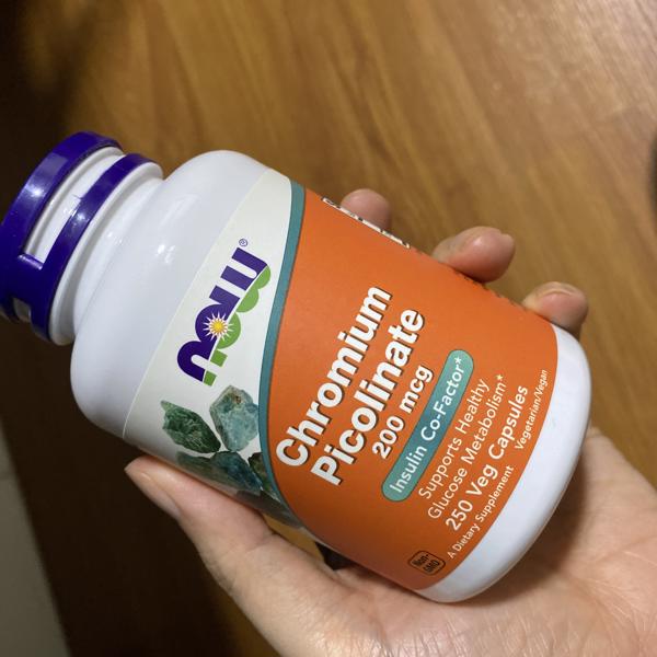 Viên uống Now Chromium Picolinate 200mcg - Hỗ trợ tim mạch, điều hòa huyết áp cho người cao tuổi - Sản phẩm sức khỏe tự nhiên