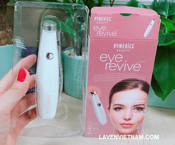 Máy Massage Mắt HoMedics EYE-200 - Giảm Quầng Thâm, Bọng Mắt, Tăng Cường Collagen, Thiết Kế Nhỏ Gọn, Dễ Sử Dụng, Chăm Sóc Da Mặt