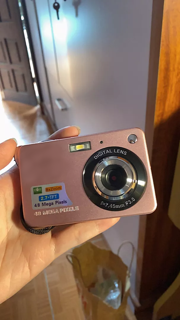 Máy ảnh kỹ thuật số Mini Camera V2 48MP - Ống kính góc rộng, Quay phim FullHD, Thiết kế nhỏ gọn, Thích hợp cho du lịch và chụp ảnh nhanh