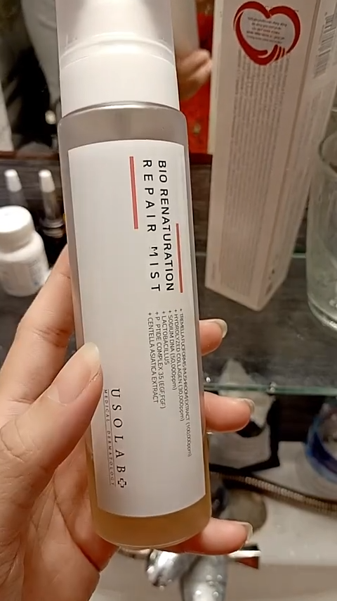 Xịt Khoáng Toner Phục Hồi Da Usolab Bio Renaturation PDRN Repair Mist 150ml - Cấp Ẩm, Dưỡng Trắng, Làm Săn Chắc Da Hàn Quốc