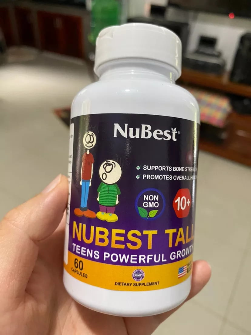 Viên Uống Hỗ Trợ Tăng Chiều Cao Nubest 60 Viên Mỹ - Giải Pháp Tăng Trưởng Chiều Cao Cho Trẻ Trên 10 Tuổi, Dinh Dưỡng Tự Nhiên