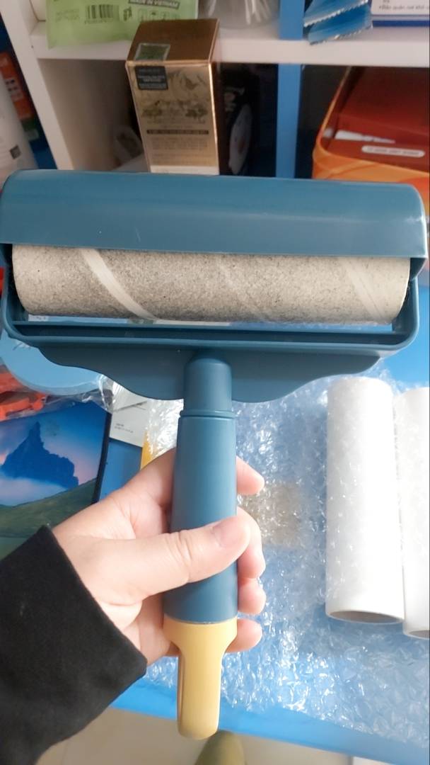 Cây Lăn Bụi Siêu Dính 60 Lớp - Dụng Cụ Vệ Sinh Quần Áo, Chăn, Thảm, Sofa, Loại Bỏ Tóc, Bụi, Lông Thú Cưng Dễ Dàng