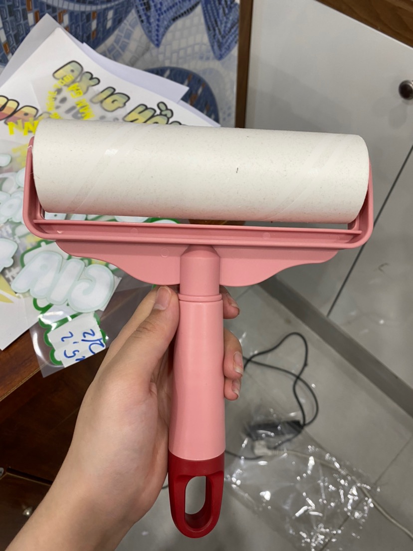 Cây Lăn Bụi Siêu Dính 60 Lớp - Dụng Cụ Vệ Sinh Quần Áo, Chăn, Thảm, Sofa, Loại Bỏ Tóc, Bụi, Lông Thú Cưng Dễ Dàng