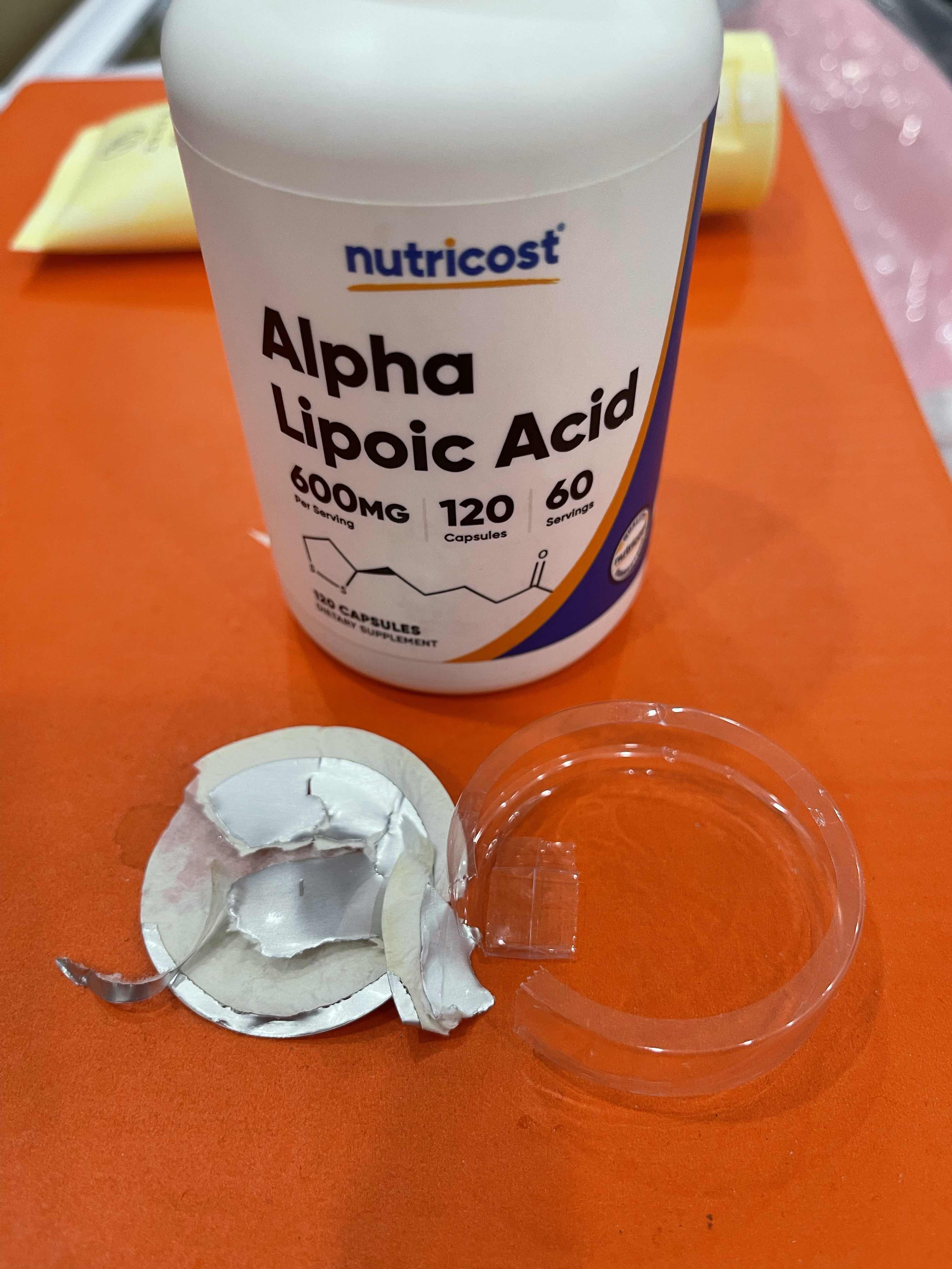 Alpha Lipoic Acid 600mg - Nutricost Hỗ Trợ Cân Bằng Đường Huyết, Giảm Đau Thần Kinh Ngoại Vi, Sản Phẩm Chất Lượng Mỹ