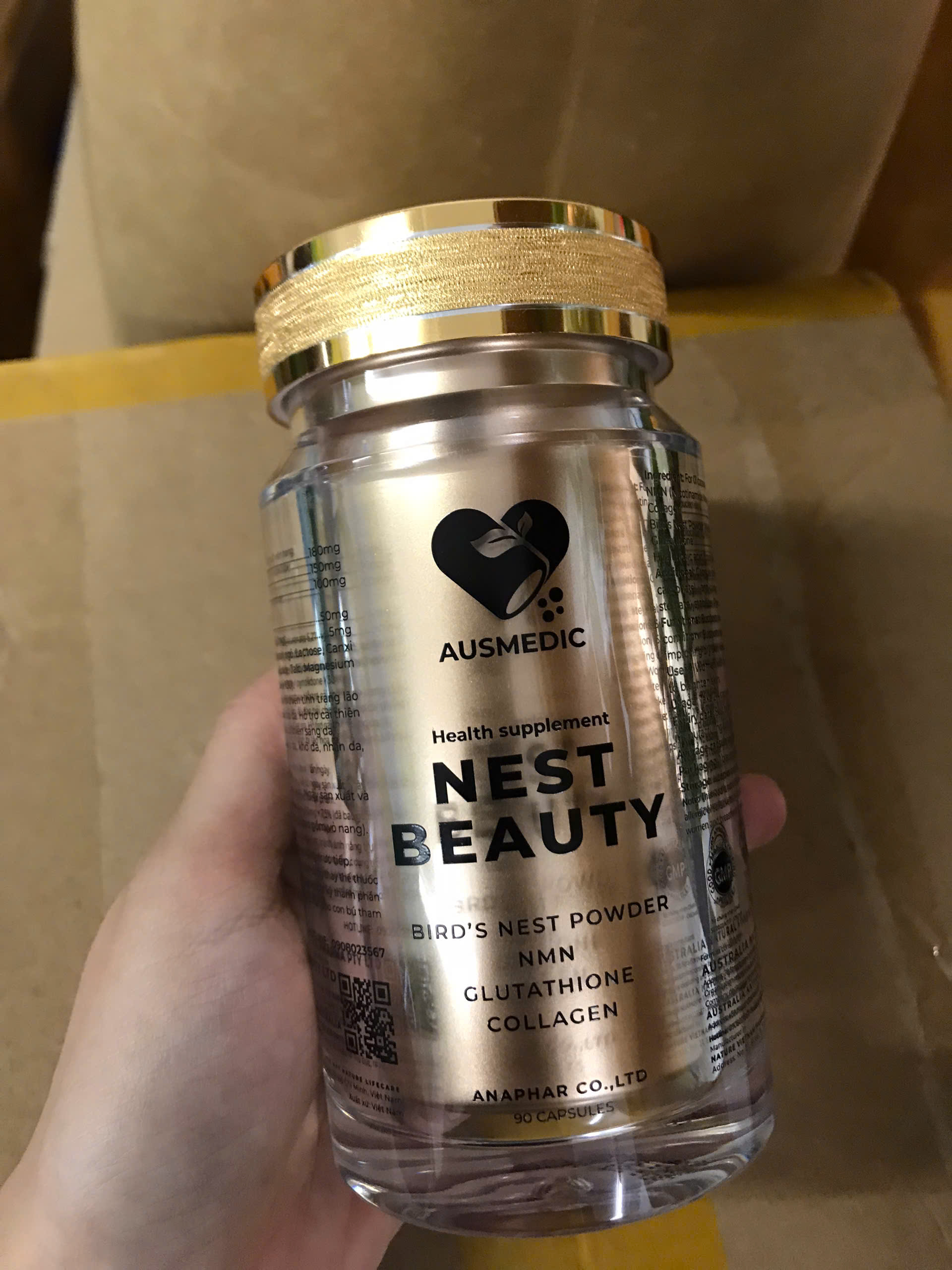 Viên Uống Yến Sào Trẻ Hóa Da Đa Tầng Nest Beauty - Công Thức Úc, Bổ Sung Collagen, Glutathione, Dưỡng Da Từ Gốc Rễ, 90 Viên/Hộp