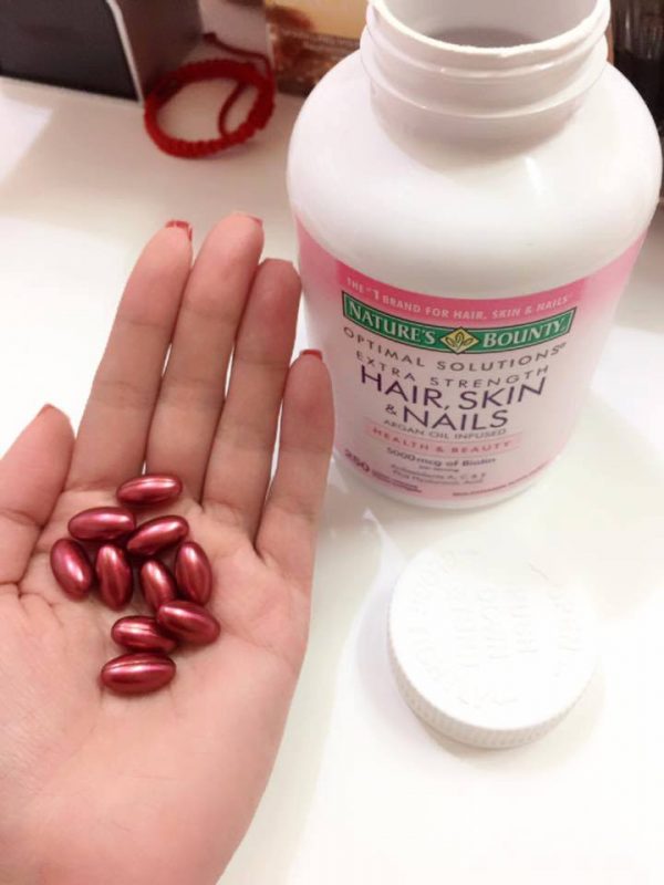 (Xách tay) Viên Uống Hair Skin Nails Nature's Bounty - Hỗ Trợ Đẹp Da, Tóc, Móng Chắc Khỏe Từ Mỹ - Giải Pháp Cho Tóc Mọc Nhanh Chóng chính hãng
