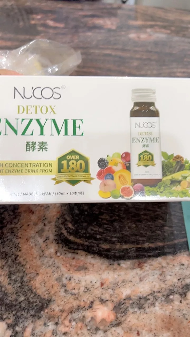 Nucos Detox Enzyme Nhật Bản - Nước Uống Hỗ Trợ Thanh Lọc Cơ Thể Từ 180 Loại Rau Củ, Trái Cây, Cải Thiện Tiêu Hóa, Sắc Đẹp
